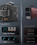 Comparison of MIG Welder 140A 110V 3 In 1 Flux Core Stick And Lift TIG Gasless Inverter with other single function welders
