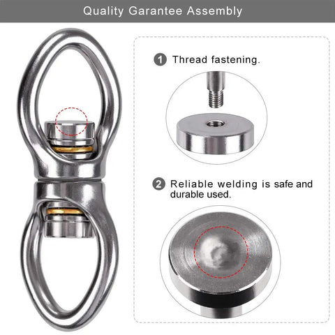 Silent Bearing Swing Swivel Hanger With 360 Degree Rotation featuring thread fastening and durable welding assembly details