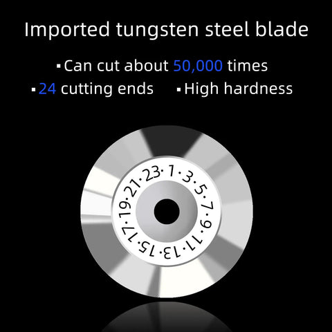 Precision Optical Fiber Cleaver FC-6S With Built-In Shred Collector For 250um To 900um Coating Durable blade showing 24 cutting ends.