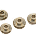 Set of four Dope 48DP 5mm Pinion Gears 29T-32T for RC Cars, 7075 aluminum, fits 5mm shafts, compatible with HPI Losi Traxxas Tamiya models