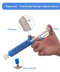 Snake Bite And Sting First Aid Kit For Hiking And Camping With Venom Extractor Suction Pump For Rattlesnake And Bee Stings Grab And Go Venom Removal Set For Humans And Pets Easy To Use Emergency Kit showing hand using extractor pump