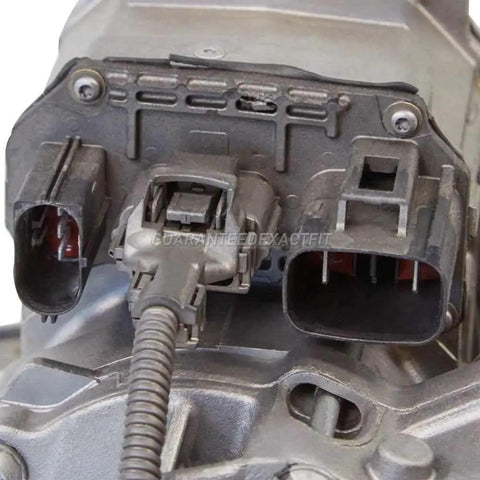 Close-up of connectors on Plug And Play Electric Power Steering Rack And Pinion For Ford Focus 2013 To 2018 fully remanufactured steering assembly.
