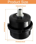 Two Pack One Quarter Inch Thread Air Compressor Silencer Filter Metal Intake Muffler For Air Tools, 13mm Diameter
