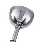 WEvalMC Ceiling Fan with Light 48 inch Reversible Motor for Living Room polished chrome light bowl detail.