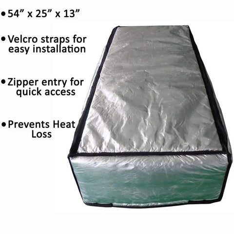 Attic Door Insulation Cover 54x25x13 In With Adjustable Straps And Zipper Fireproof Attic Tent Insulation Heat Loss Preventer