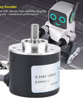 Incremental Rotary Encoder For Precision Motion, 5 To 26V DC Supply, 38mm Body, NPN Open Collector Output ABZ Signals