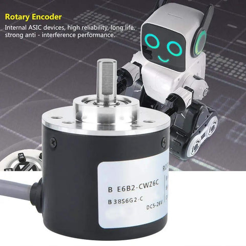 Incremental Rotary Encoder For Precision Motion, 5 To 26V DC Supply, 38mm Body, NPN Open Collector Output ABZ Signals