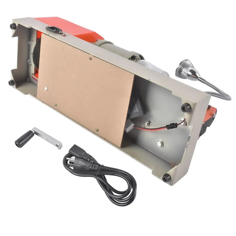 Bottom view of Heavy Duty 110V Metal Cutting Machine With Pro Grade Cutter For Precise Cuts 4 Sided Slotting Dust Guard