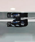 Mini RC Submarine Remote Control Boat Waterproof Dive Toy Black military model floating in water