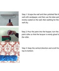 Step-by-step guide for using the Top Tier 5 Inch Pattern Texture Paint Roller With Grippy Embossed Handle for DIY murals.