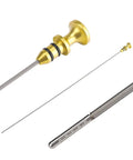 Engine Oil Dipstick With Innovative Oil Level Reading System For Mini Cooper S R52 R53 2002 2008 Clubman Paceman Convertible All Engines OE 11437509784 Easy Fit Accurate Oil Level Check No More Guesswork, showing billet aluminum with retention groove