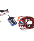 RC Car Headlights And Taillight Kit With 12 LED Lights, 5 Operation Modes for 1/10 scale wires and light controller