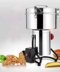 Electric Grain Grinder 4500G Beast Power Heavy Duty Pulverizer For Home Kitchen Grinding Spices with stainless steel body.