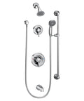 Commercial Posi-Temp Pressure Balancing Tub And Shower System Pro-Grade No Valve Included Chrome Finish Lever Handle Handheld Shower