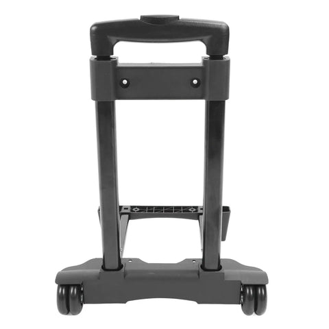 Tough Built Folding Hand Truck From Heavy Iron With Detachable Cart Setup Extra Omnidirectional Wheels And Large Rear Wheels Rolls Smooth With 110 Pound Capacity For Your HVAC And Electrical Toolkits, folded front view