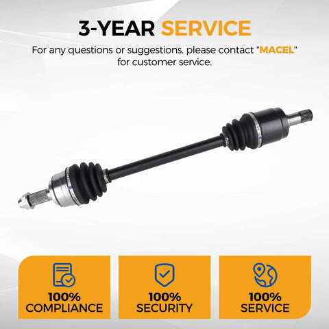 CV Axle Assembly 664309 Front Left Driver Side Fits 2011 2012 2013 Honda Odyssey EX EX L LX Replacement Part For Front Wheel Drive With Durable Build And Smooth Performance