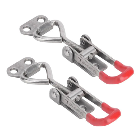 Rock Solid Heavy Duty Toggle Clamp Clip Adjustable Latch For Quick Fixturing 150kg Clamp Power 304 Stainless Steel GH-4001-SS