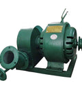 1000W Water Turbine Generator For Creek And Micro Hydro Horizontal Outdoor Hydroelectric Power Generator Off Grid 220V 1KW Output 10 To 25 M Head 500 To 1500 RPM Rugged Cast Iron visible in green cast iron housing with two attached components.