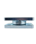 Beefy Heavy Duty Bearing Plate Turntable With 5000 Lb Rating, Smooth Swivel, Greaseable Bearing System side view