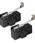 Two Pack Dope LXW5-11G1 Micro Switches With Long Hinge Roller Lever, 1NO And 1NC, 15A 125 250 V Or 380 V AC, IP62 Dust Resistant