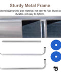 Sturdy metal frame parts for Heavy Duty Vertical Bubble Wrap Dispenser For Wide Rolls Up To Fifty Nine Inches.