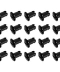 Heavy Duty Quarter Turn Dzus Fasteners Made From Top Tier 7075 Aluminum Alloy Featuring Rock Solid Grip Buttons And Smooth Matte Black Finish For Quick No Sweat Mounting On Custom Rides And Trucks 20 Piece Pack