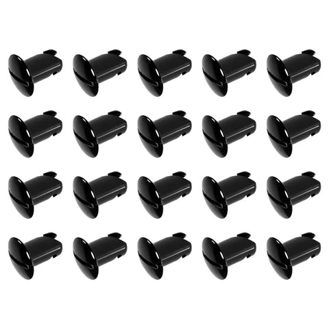 Heavy Duty Quarter Turn Dzus Fasteners Made From Top Tier 7075 Aluminum Alloy Featuring Rock Solid Grip Buttons And Smooth Matte Black Finish For Quick No Sweat Mounting On Custom Rides And Trucks 20 Piece Pack