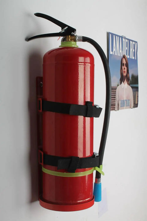 Heavy Duty Fire Extinguisher Wall Mount Bracket For 5 Pound Extinguishers, Steel Construction, Red Electrostatic Finish