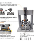 Detailed instruction image for No Sweat Heavy Duty Copper Wire Stripping Machine With Handy Dandy Hand Grip and Power Drill Adapter setup.