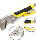 11 Inch Sheet Metal Locking Pliers Clamp Heavy Duty High Carbon Steel Flattening Tool for Bending, Shaping, Forming Metalwork Projects