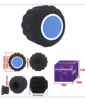 Top Shelf Acoustic Foam Microphone Windscreen And Pop Filter For Podcasting Creators And Live Streamers Chasing Crystal Clear Vocals With Tight Plosive Shielding In Sleek Black, round design with blue mesh.