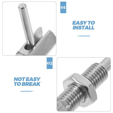 Close-up of Tough As Nails Stainless Steel L Handle Locking Pin With Safety Spring Plunger And Secure Indexing Latch for easy installation.