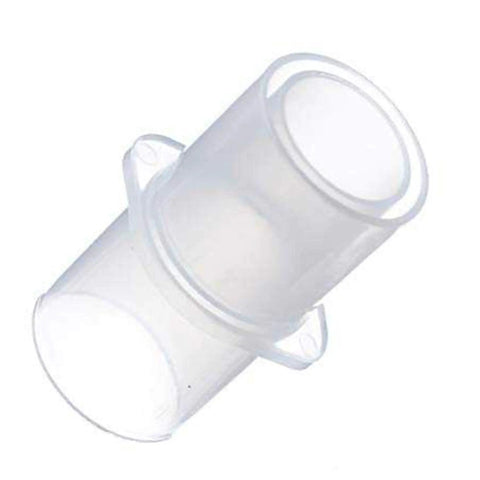 Universal CPAP BiPAP Tubing Adapters 4 Pack Set With 22MM To 22MM, 22MM Male To 15MM Female, clear plastic connector