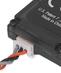 Close-up of DSMX 2.4GHz 8 Channel RC Satellite Receiver Replacement For AR8000 AR6210 showing connector and wiring details.