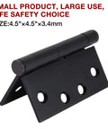 3 Pack Oil Rubbed Bronze 4.5 Inch Heavy Duty Commercial Door Hinges showing size 4.5x4.5 inches