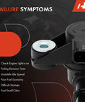 Image listing failure symptoms related to Vapor Canister Purge Solenoid Valve Direct Fit Replacement For Ford and Lincoln models.