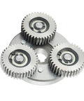 Planetary Gear With Clutch 36T 38mm For Electric Bike Motor Ebike Silver Steel Gear Parts High Quality Wear Resistant