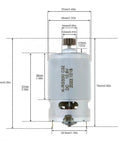 Kickstart Your Garage Builds With This Beastly Rs550 10.8V Dc Motor Sporting A Tight 15 Tooth Gear Setup, 77.5mm size.