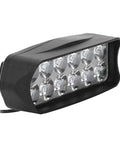 Universal 12V to 80V 6W LED Headlight for E Bikes and Motorcycles with 12 LED beads and durable black aluminum housing