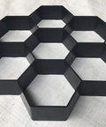 Hexagon Brick Mold For Concrete Pavers Reusable Hex Tile Mold For DIY Garden Path And Patio Floors Easy To Use No Fuss Durable Build 11.41 By 11.02 By 1.69 Inches Perfect Paver Template