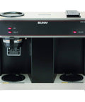 VPS 12 Cup Pourover Commercial Coffee Brewer With Three Warming Stations 120V No Plumbing Required Office Boss Brew Machine