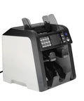 High Speed Automatic Cash Counter With Instant Denomination Detection For Banks And Local Shops, compact design with dual note feeders.