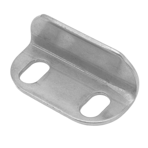 Boat cam flush-mount pull handle base, 316 stainless steel, dual oval mounting slots