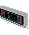 Top Shelf Digital Angle Finder Protractor Offering Dead On Precision Zero To 360 Degrees with digital display and aluminum body.