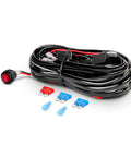 16 AWG wiring harness kit with one lead included in 20 Inch 126W LED Light Bar Spot Flood Combo for Off Road Driving
