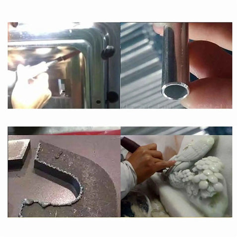 Heavy Duty Pneumatic Ultrasonic Grinding Machine And Air Die Grinder Polisher Boasting Aluminum Housing refining metal and polishing detailed shapes.
