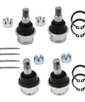 ATV Beefy Heavy Duty Ball Joint Kit Set Of 4 For Rancher 350 TRX350TM 420 TRX420FE And 400 Models Upper And Lower Joints Replaces OEM 51375-HP5-601 And 51355-HP5-601, set of 4 with boots, nuts, cotter pins