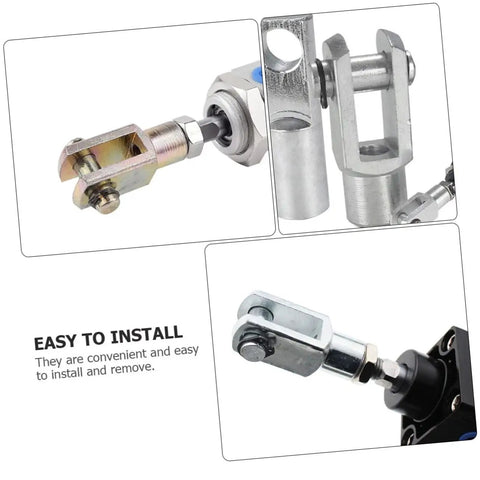Y Shape Air Cylinder Connectors Clevis End 2 Pack For Easy Installation Industrial Quick Fittings For Pneumatic Systems And Mechanical Applications For Heavy Duty Use