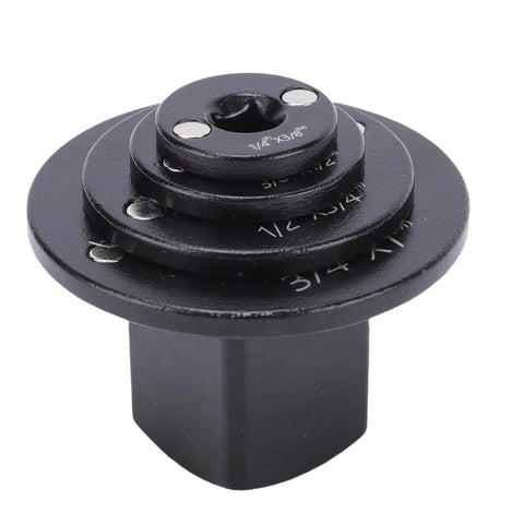 Top Tier 4 Piece Low Impact Socket Adapter Set With Magnetic Drive Ratchet Converter Kit And Compact Wrench Adapters For Quick Size Swap From Quarter To Inch Drivers Perfect For Tight Spaces black steel socket adapter, 1/4 to 3/8