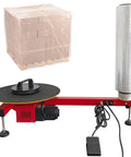 Hardcore Heavy Duty Electric Stretch Wrapping Table With Automatic Film Dispenser And Smooth 40 Cm Turntable for wrapping pallets.